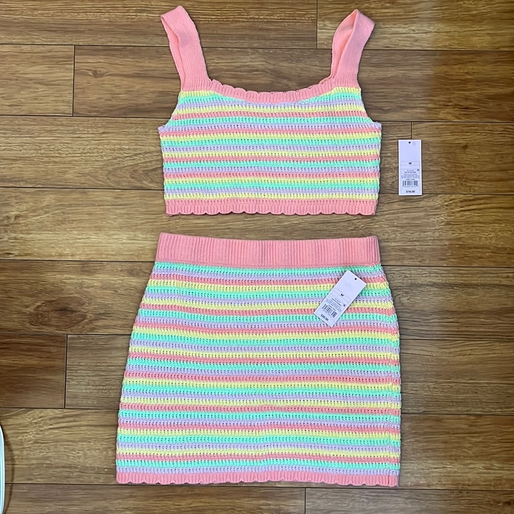 Wild Fable Crop Top and Skirt